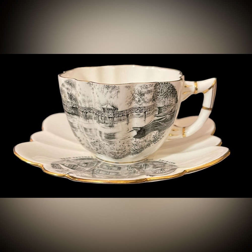 Antique HL Whitcomb Teacup And Saucer Excellent Cond 1888-89 Gilded